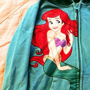 Ariel embroidered Disneyland toddler sweatshirt.